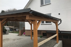 Zámková dlažba a přístřešek Libice nad Cidlinou